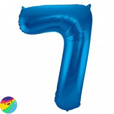 Folija balon - Številka 7 Modre barve Folija balon - Številka 7 Modre barve